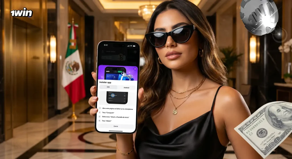 Qué representa la app de 1win